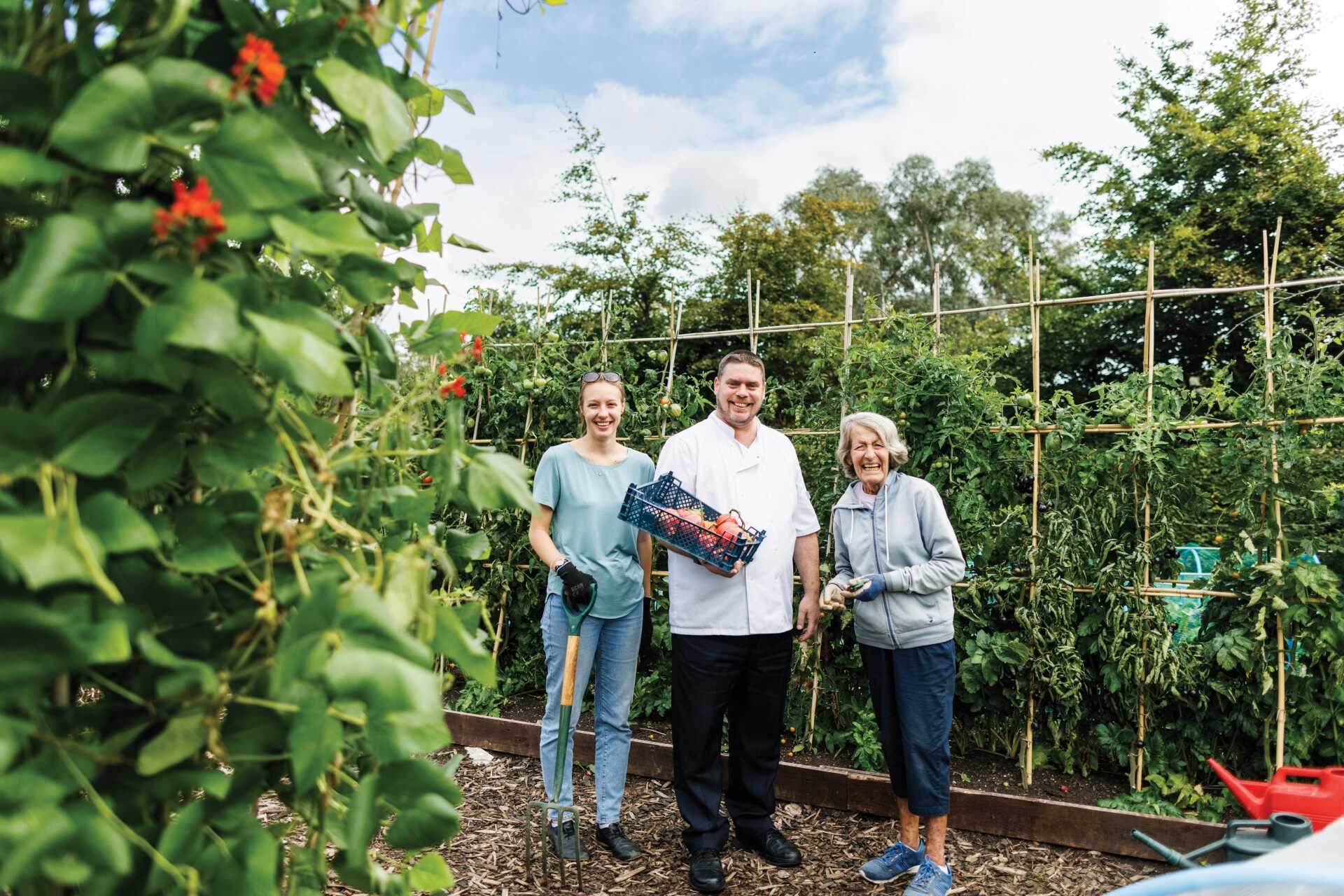 Volunteers in the Kent Community Oasis Garden.